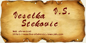 Veselka Steković vizit kartica